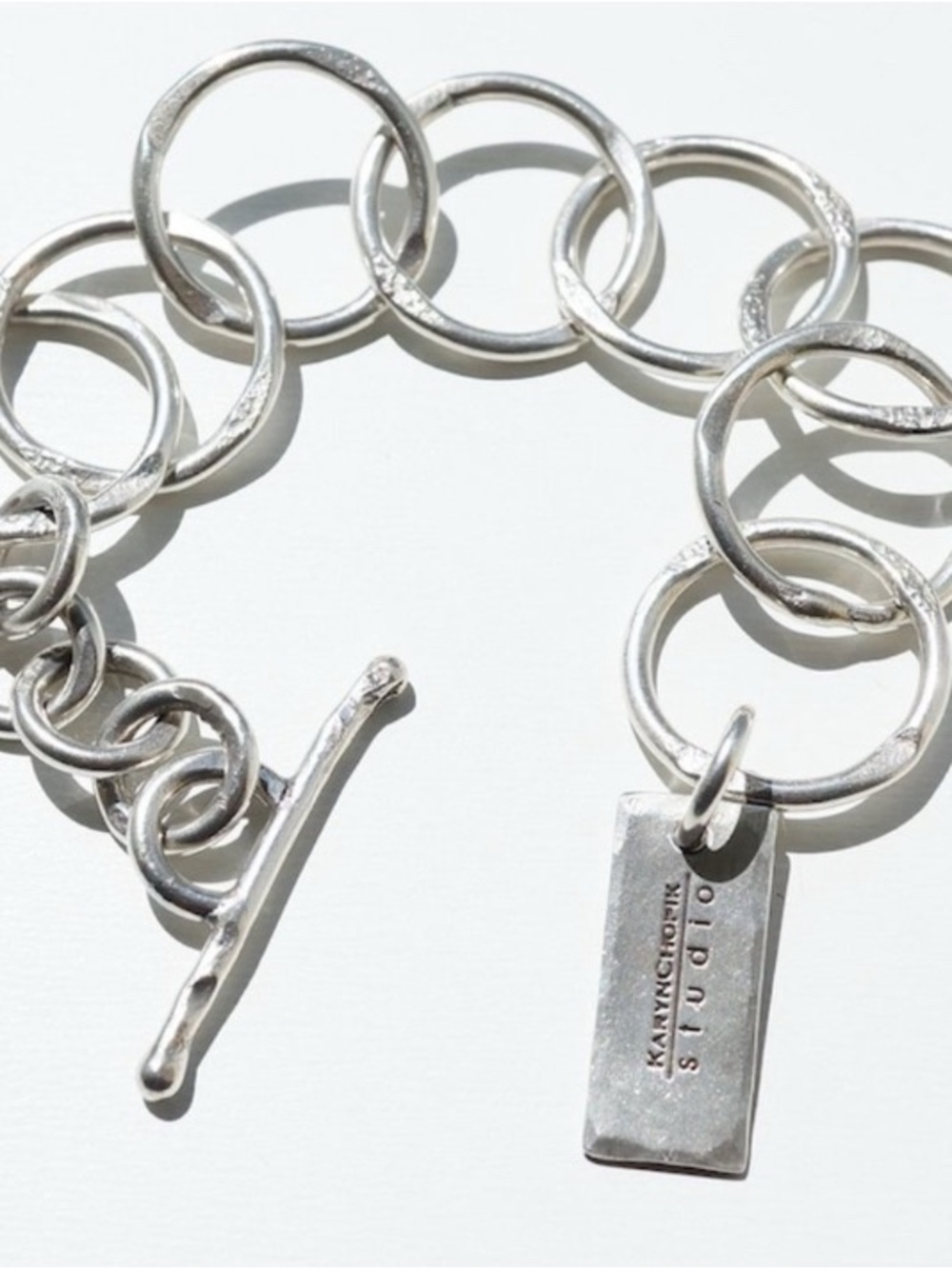 Karyn Chopik Handmade Sterling Silver Link Bracelet